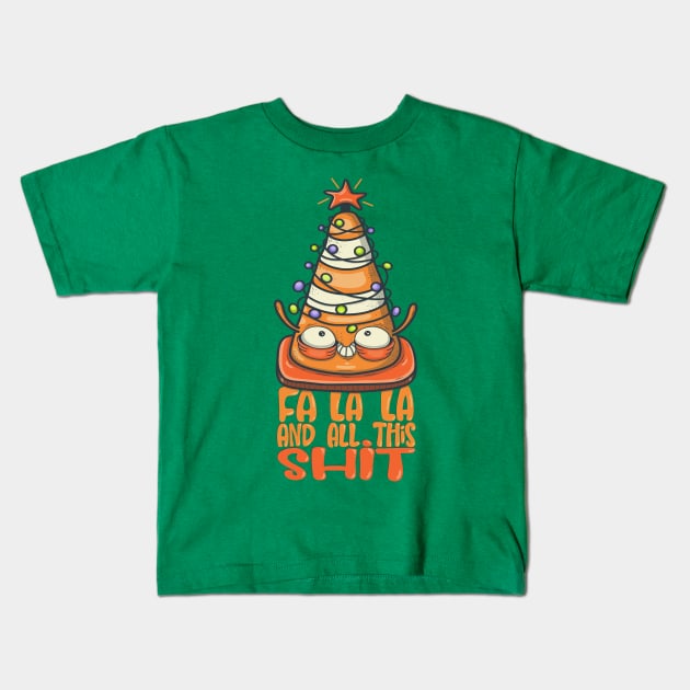 New Orleans Christmas Pothole Kids T-Shirt by Twocatsandpossum